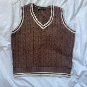 Brandy Melville Brown Sweater Vest
